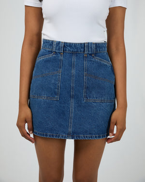 All About Eve Becca Skirt - Heritage Blue