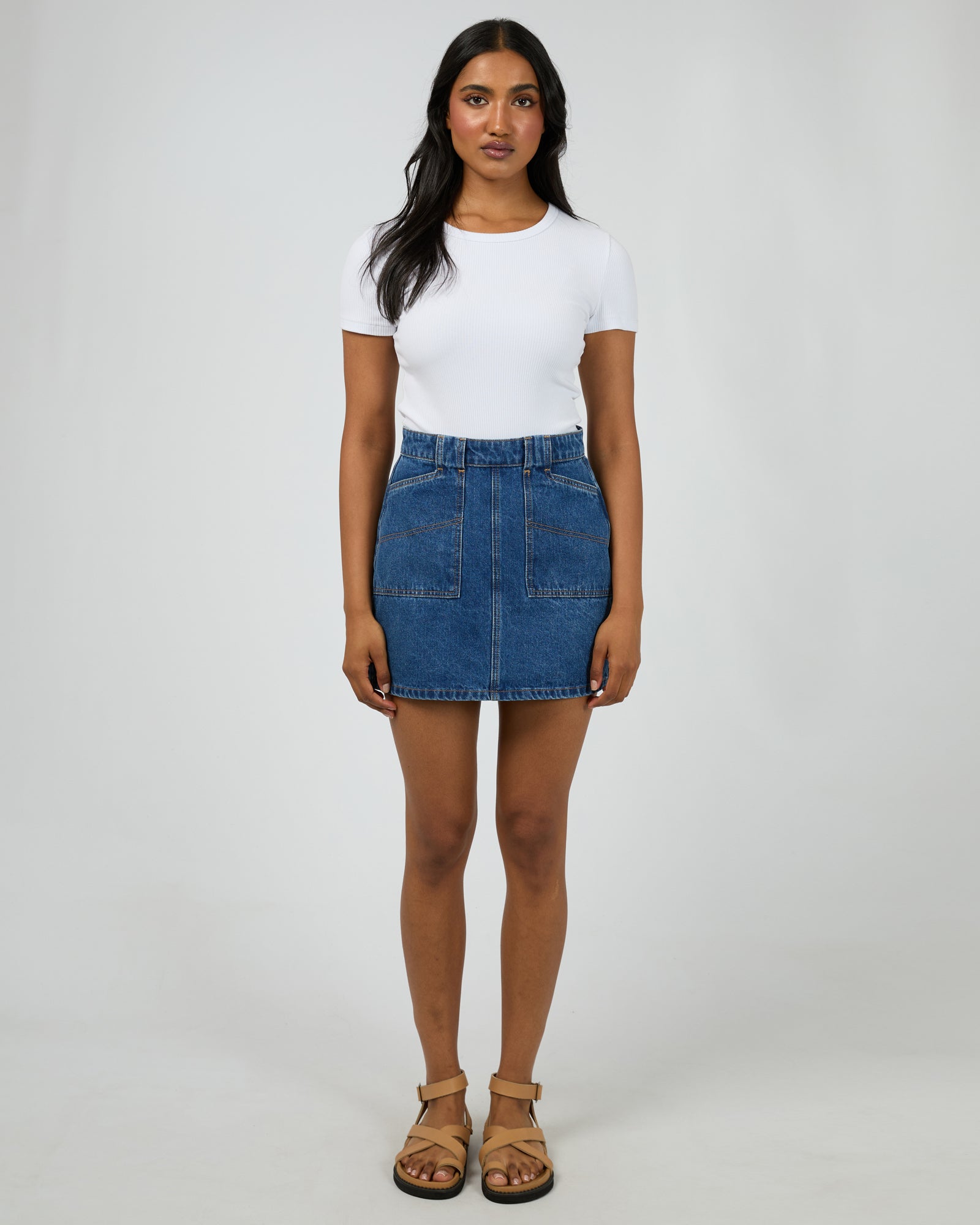 All About Eve Becca Skirt - Heritage Blue