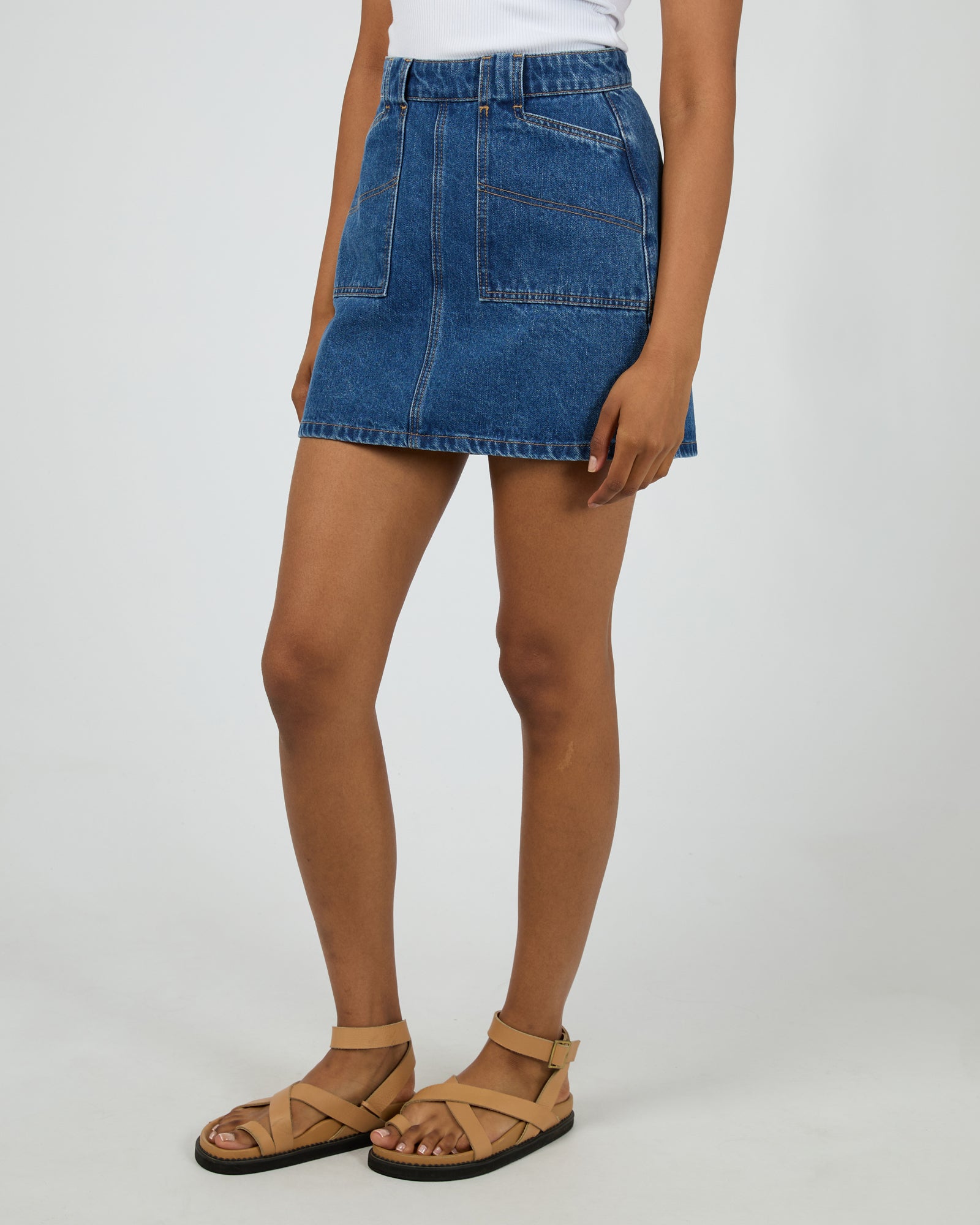 All About Eve Becca Skirt - Heritage Blue