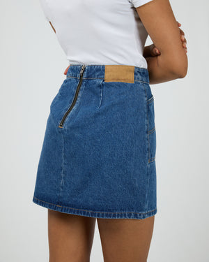 All About Eve Becca Skirt - Heritage Blue
