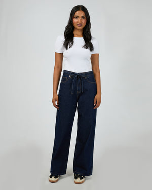 All About Eve Gia High Rise Baggy Jean - Indigo