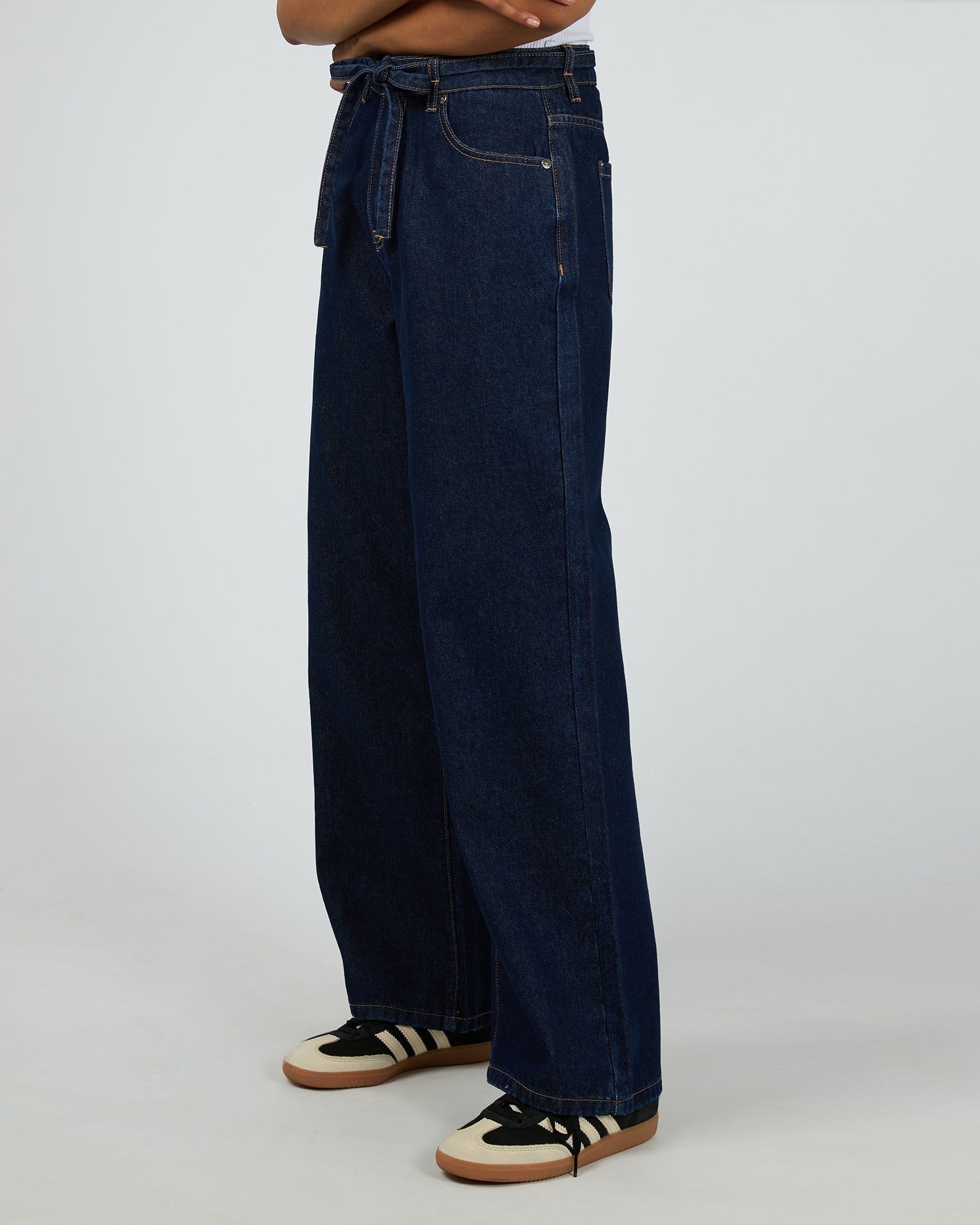 All About Eve Gia High Rise Baggy Jean - Indigo