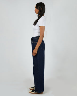All About Eve Gia High Rise Baggy Jean - Indigo