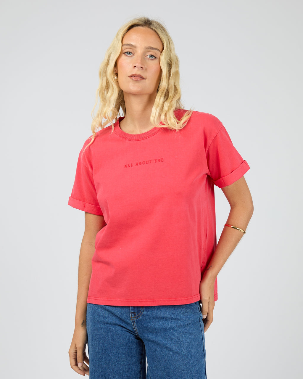 All About Eve Washed Tee - Red