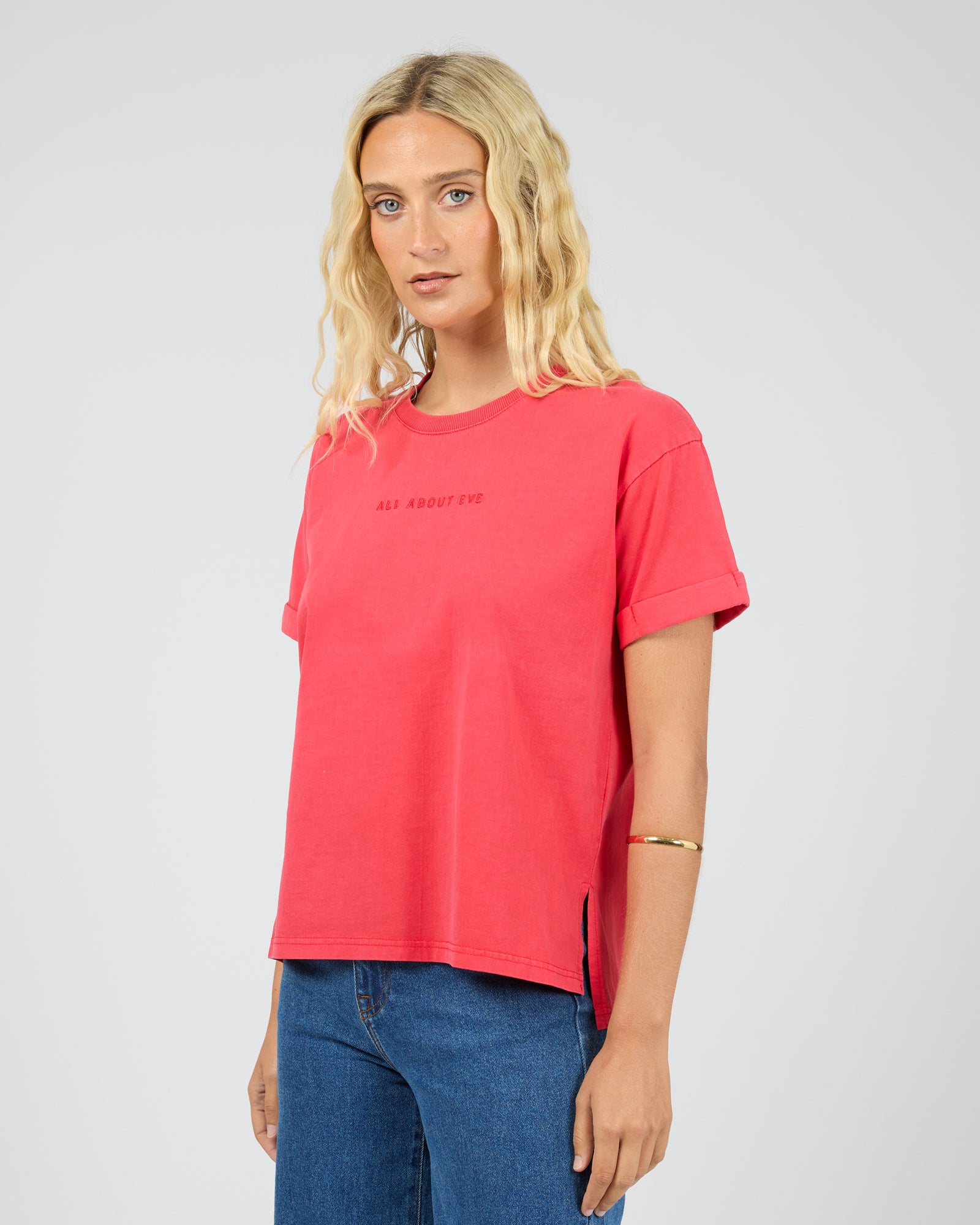All About Eve Washed Tee - Red