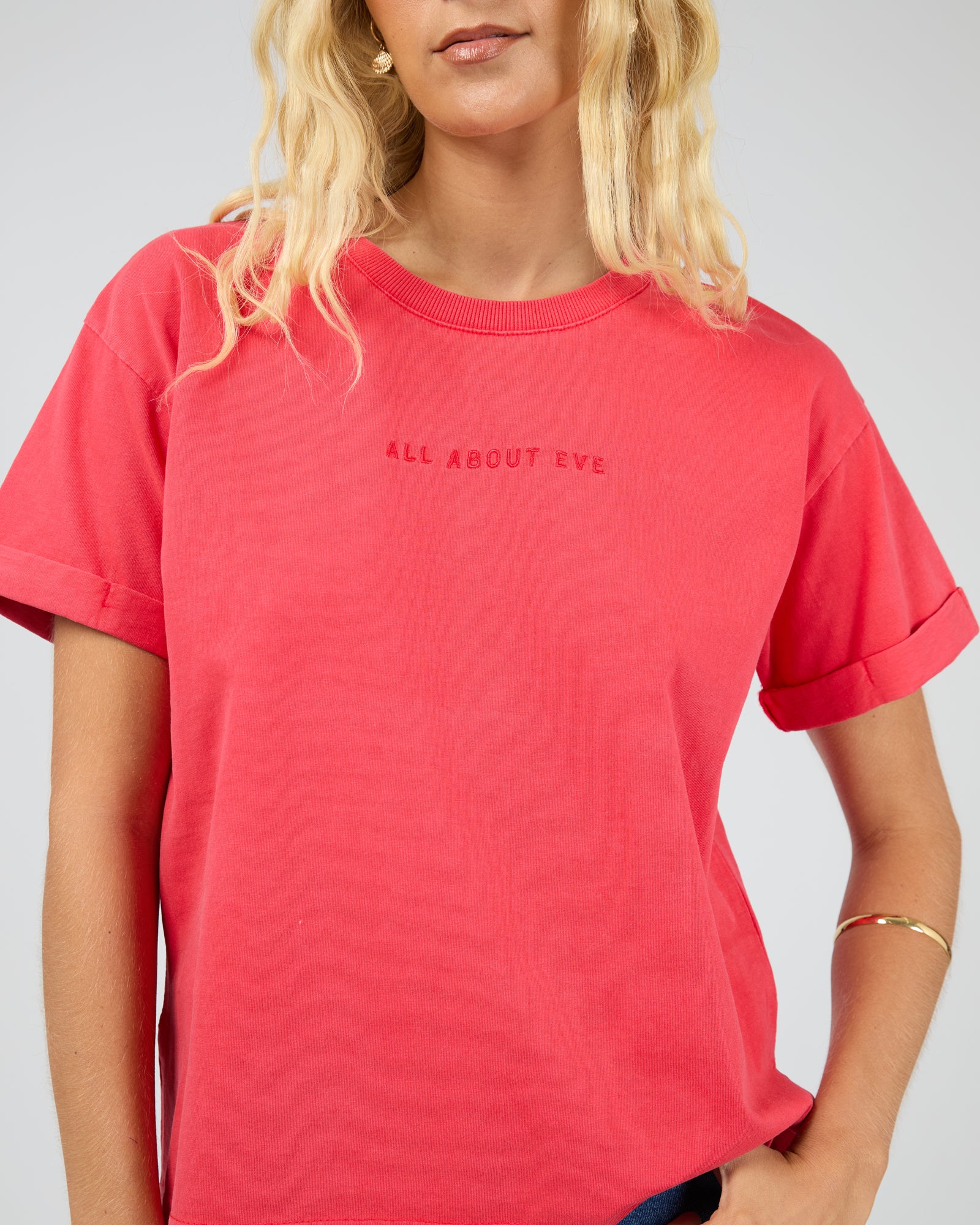 All About Eve Washed Tee - Red