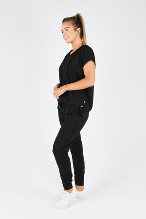 One Ten Willow Shell Tee - Black