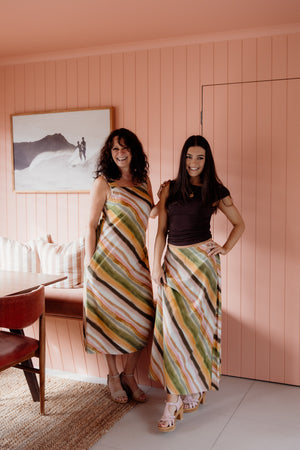 Foxwood Horizon Slip Skirt - Horizon Print