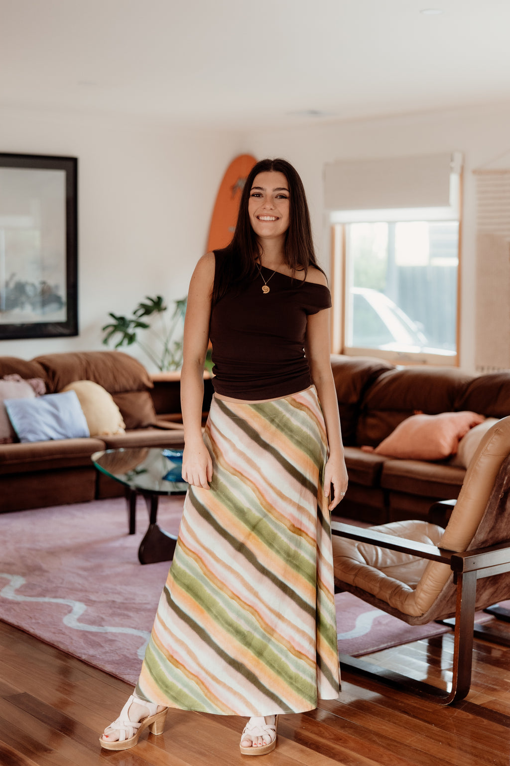 Foxwood Horizon Slip Skirt - Horizon Print
