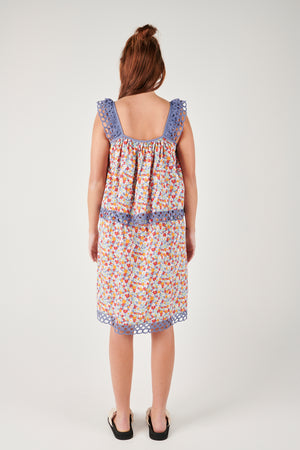 ALBTM Tiered Sleeveless Dress - Floral