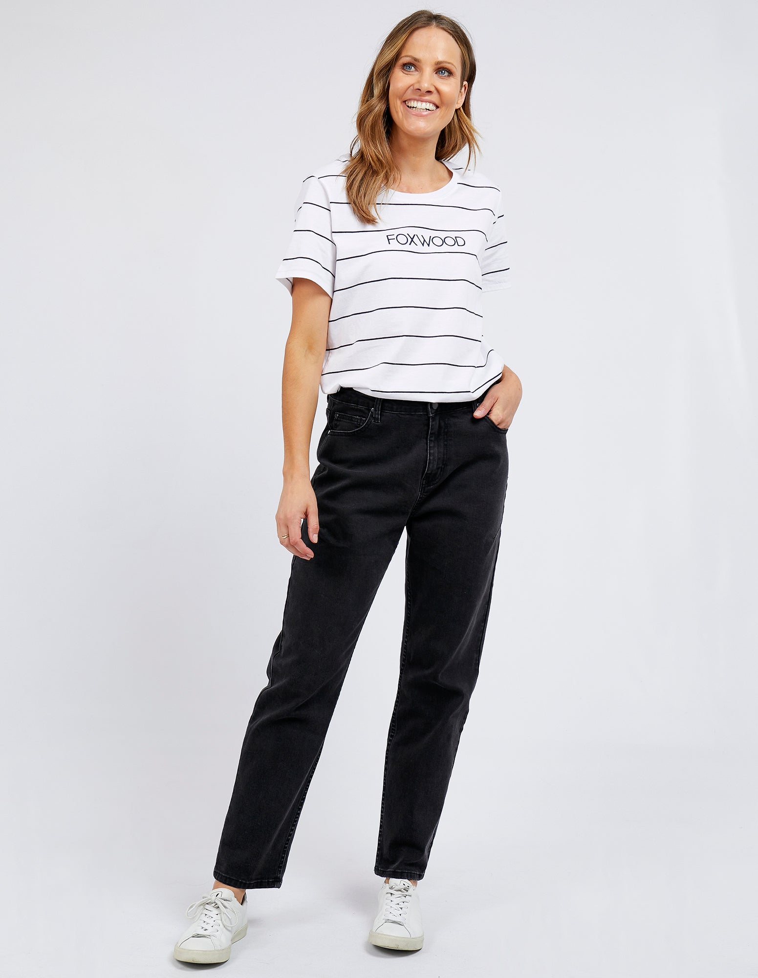 Foxwood Jean Barkly Straight Leg - Black