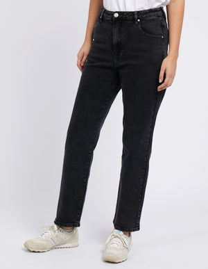 Foxwood Enmore Wide Leg Jean - Washed Black