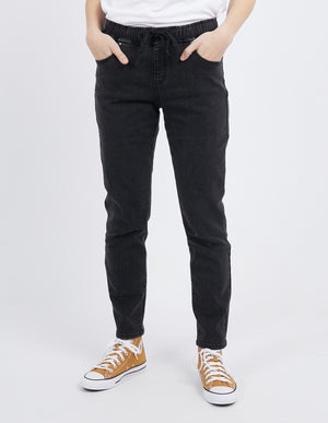 Foxwood Juliette Jogger Jean - Washed Black