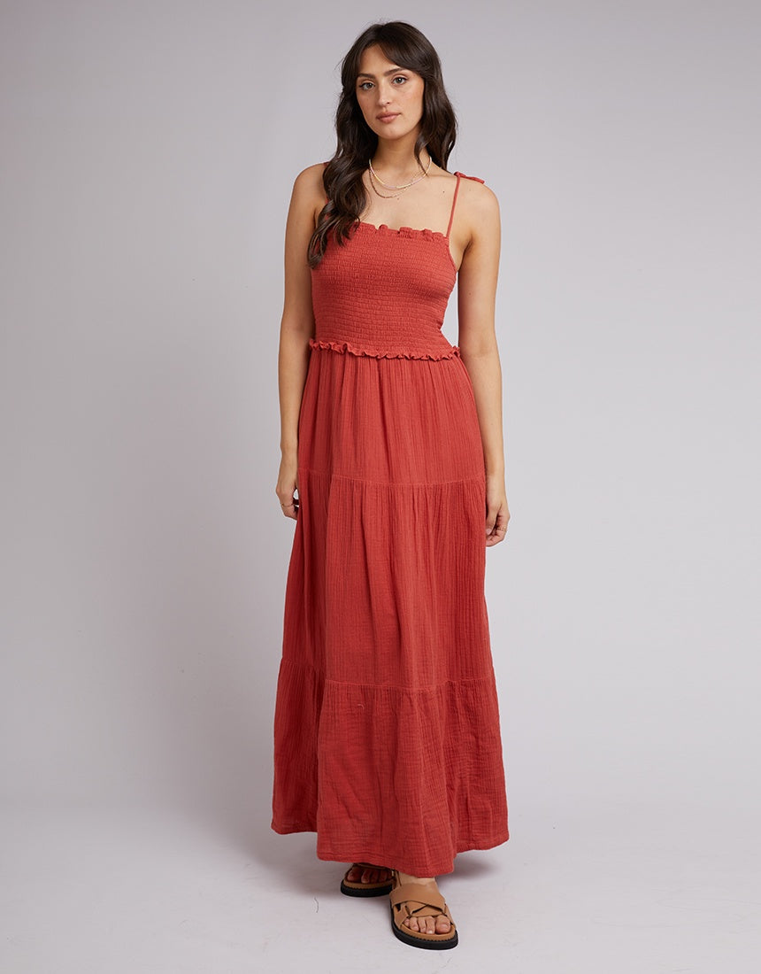 All About Eve Rowie Maxi Dress - Rust