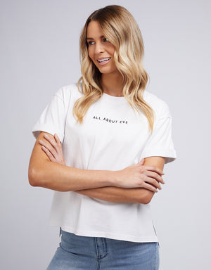 All About Eve Washed Tee - White